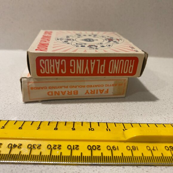 LOT OF 2 FULL DECKS VINTAGE ROUND CARDS - Picture 7 of 11